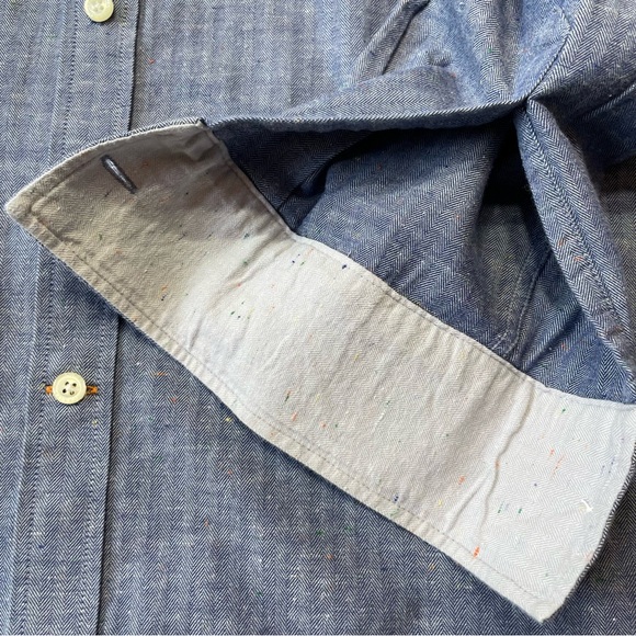 SIMON CARTER LONDON Men's Long Sleeve Slim Fit Dress Shirt, size Large, Blue - Picture 6 of 13